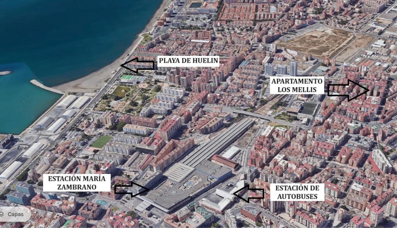 Los Mellis - Maria Zambrano Estacion De Tren & Bus Málaga Exteriör bild